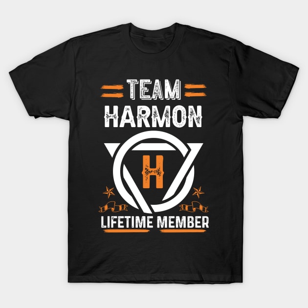 Team harmon Lifetime Member, Family Name, Surname, Middle name T-Shirt by Smeis